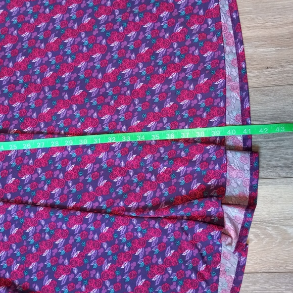 LuLaRoe Purple Floral Maxi Skirt - Picture 5 of 9